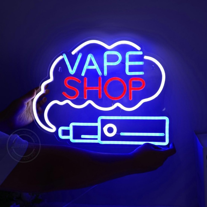 LED VAPE SHOP Smoke Neon Sign  - Vaping Store 评论和价格
