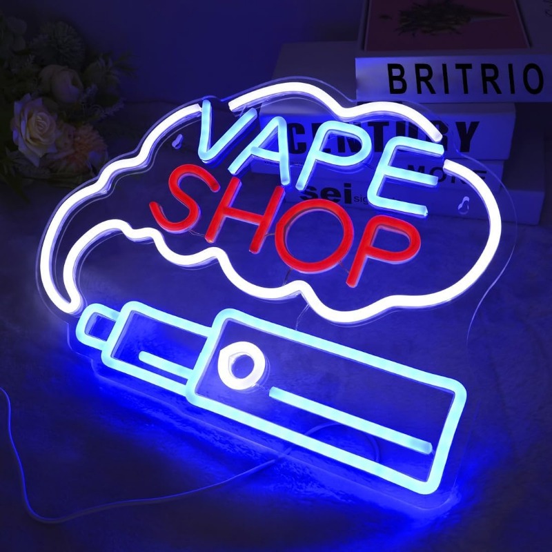 LED VAPE SHOP Smoke Neon Sign  - Vaping Store 评论和价格
