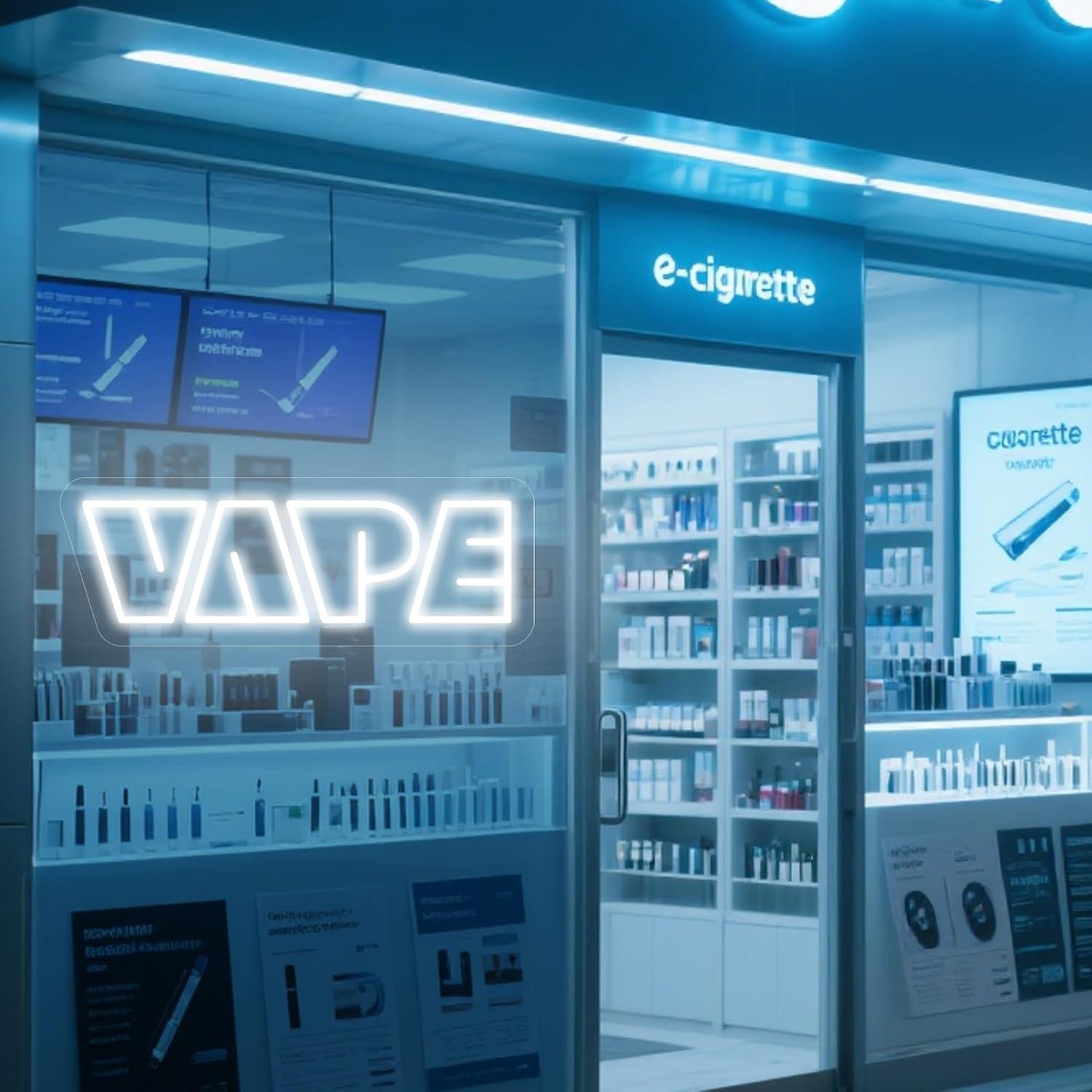 VAPE Neon Sign USB Dimmable LE - Vaping Store 评论和价格