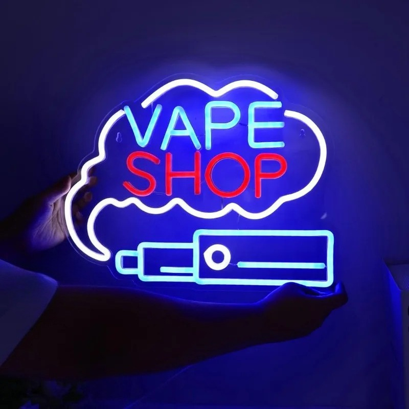 LED VAPE SHOP Smoke Neon Sign  - Vaping Store 评论和价格