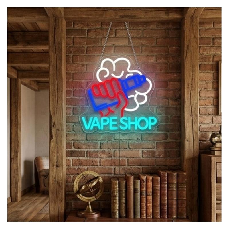 Vape Shop Neon Sign Hand Holdi - Vaping Store 评论和价格